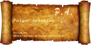 Pelger Artemisz névjegykártya